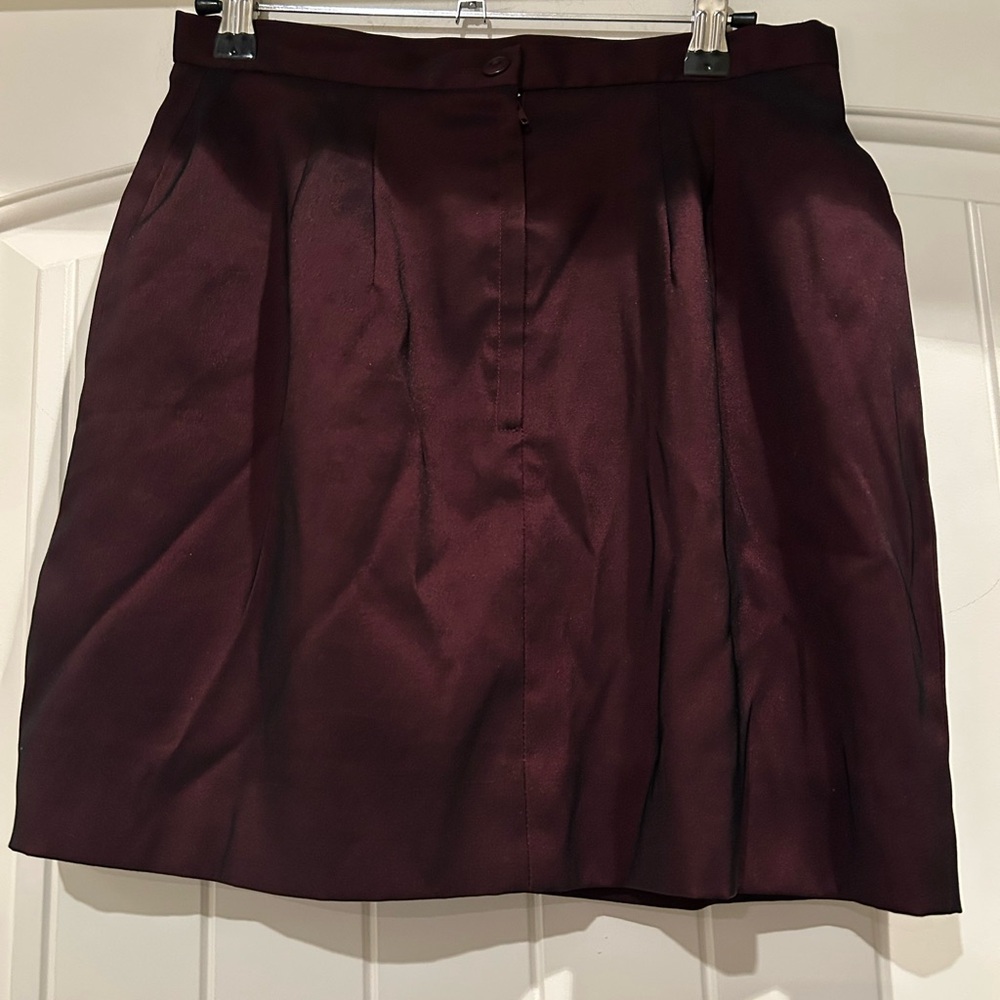 Anna Carole Elegant Burgundy Skirt size 6